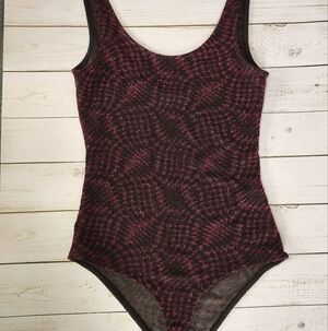 Zara Metallic Shimmer Bodysuit Size Small